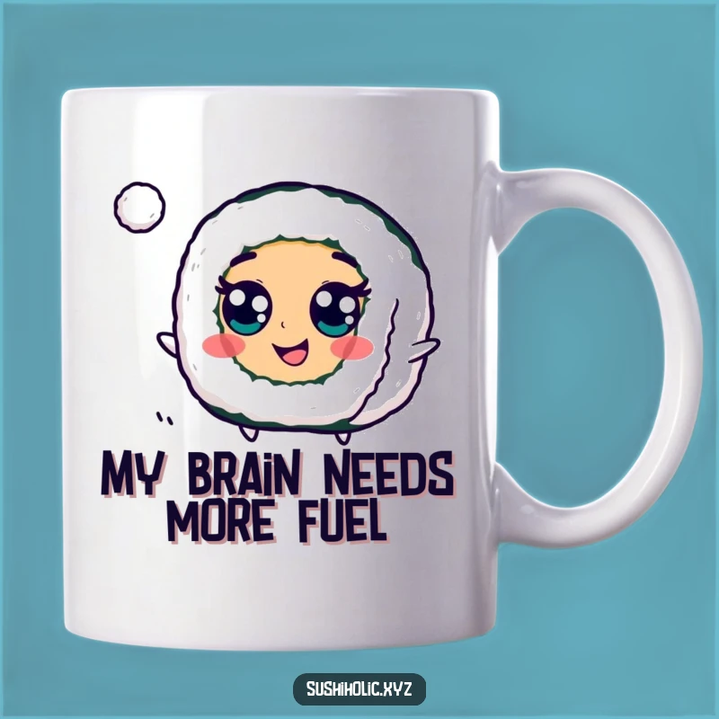 Funny Googly Eyed Maki Roll Mug: A Cheerful Sushi Ball Bounce Gift