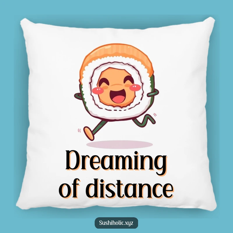 Funny Smiling Sushi Roll Pillow - Soft Cheerful Accent, Hilarious Home Gift