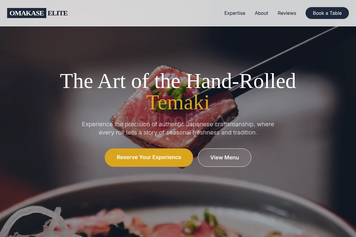 Hand-rolled Japanese Food
