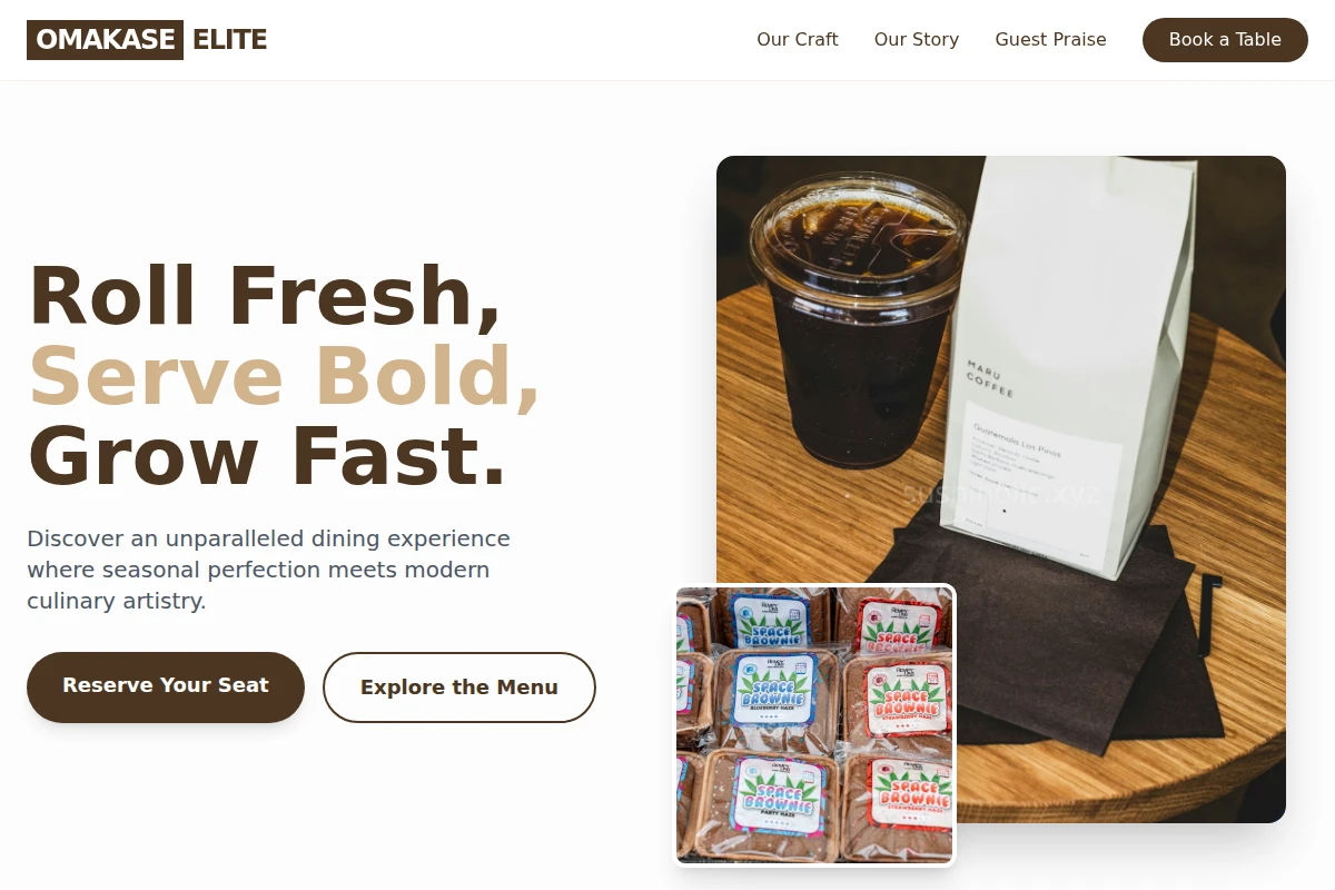 Minimalist Specialty Food
