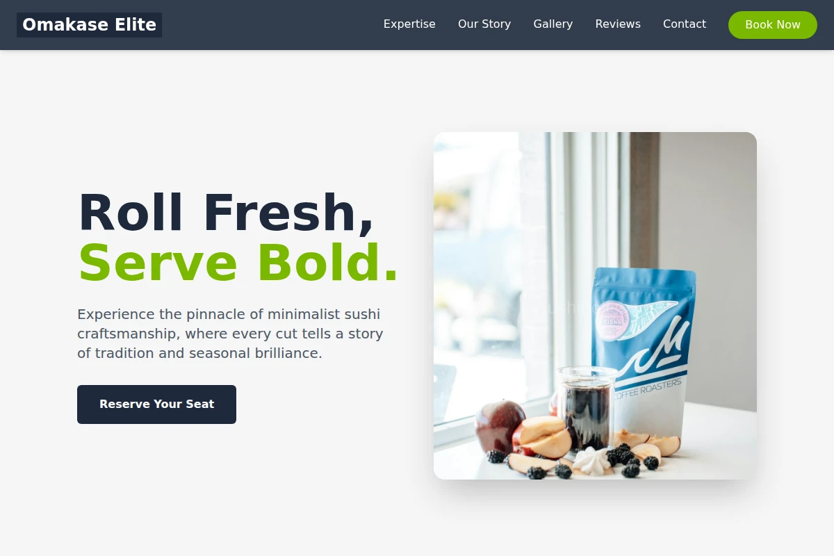 Minimalist Specialty Food