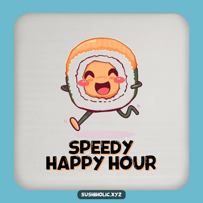 Funny Smiling Sushi Roll Coaster Set - Cheerful Protection, Hilarious Foodie Gift