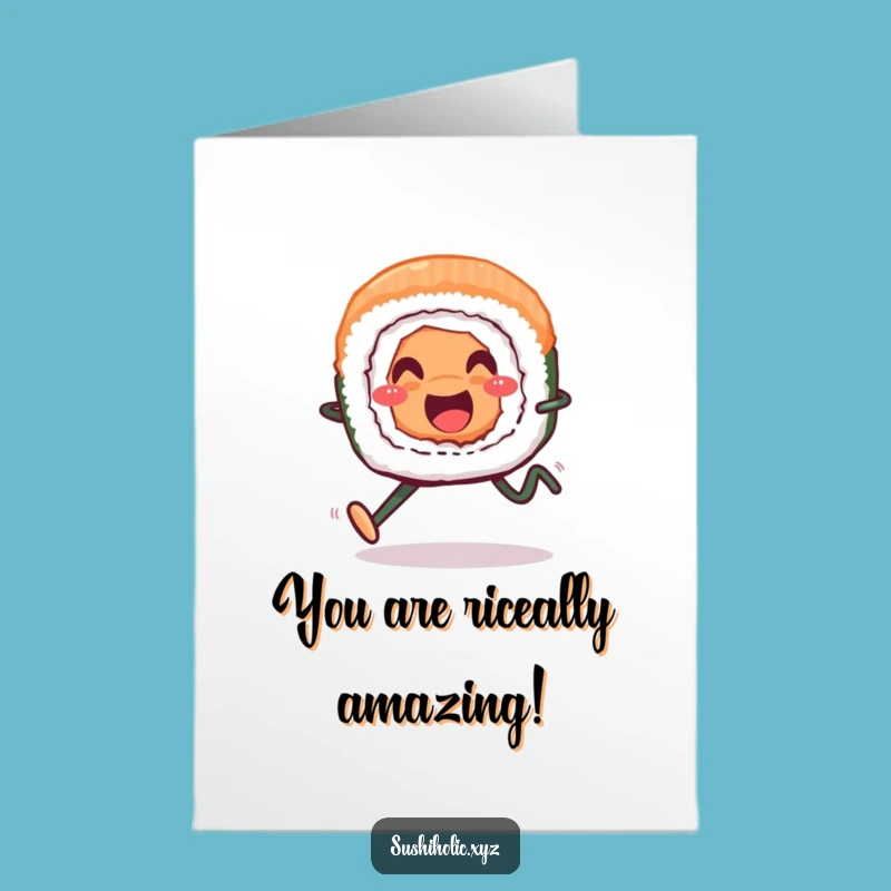Congrats Free Printable Card: Speedy Sushi Roll, Hilarious Downloadable Gift